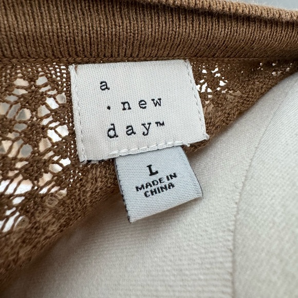 Women's Brown Button-Up Sweater - Picture 2 of 2